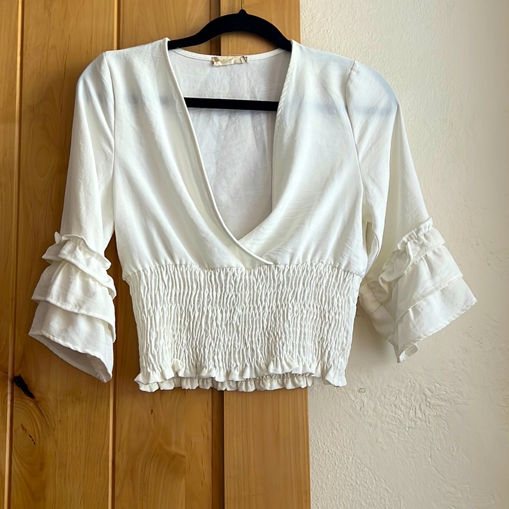 Altar’d State White Spring Blouse